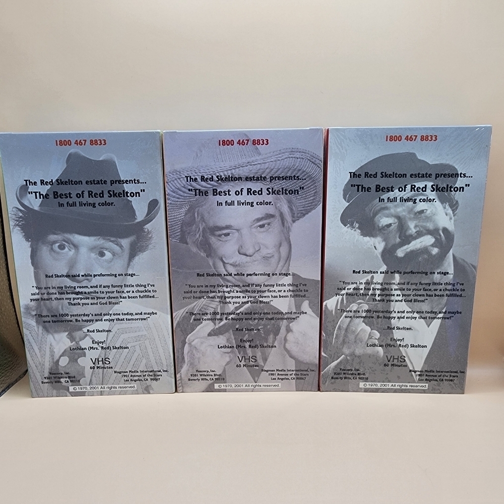 Sealed- The Best Of Red Skelton 1, 2, 4 VHS 2001 - Picture 2 of 2